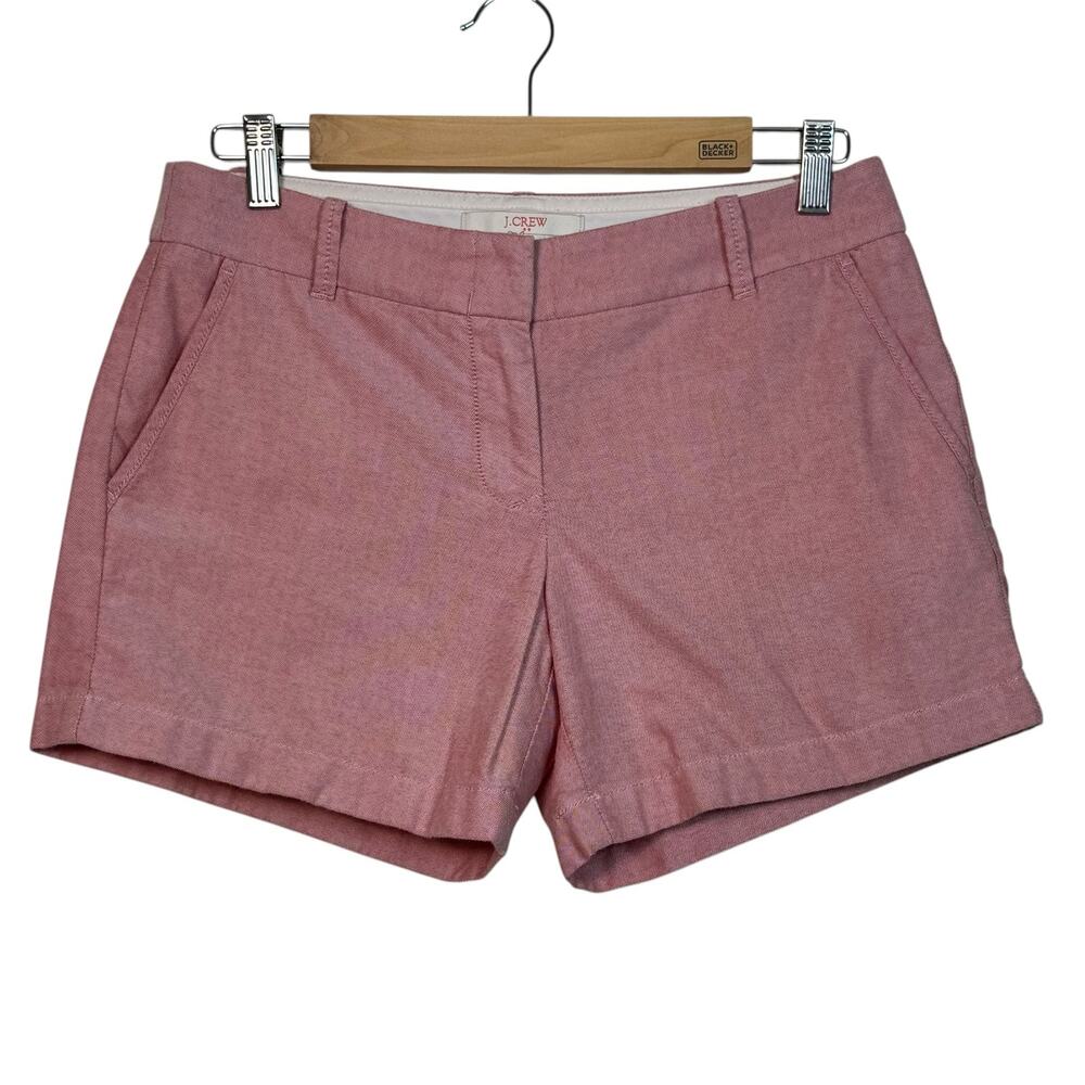 J.Crew Chino Shorts Pink Cotton Casual Preppy Women’s Size 4